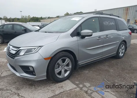 2019 Honda Odyssey Ex z USA, uszkodzony, nr VIN 5FNRL6H55KB121581